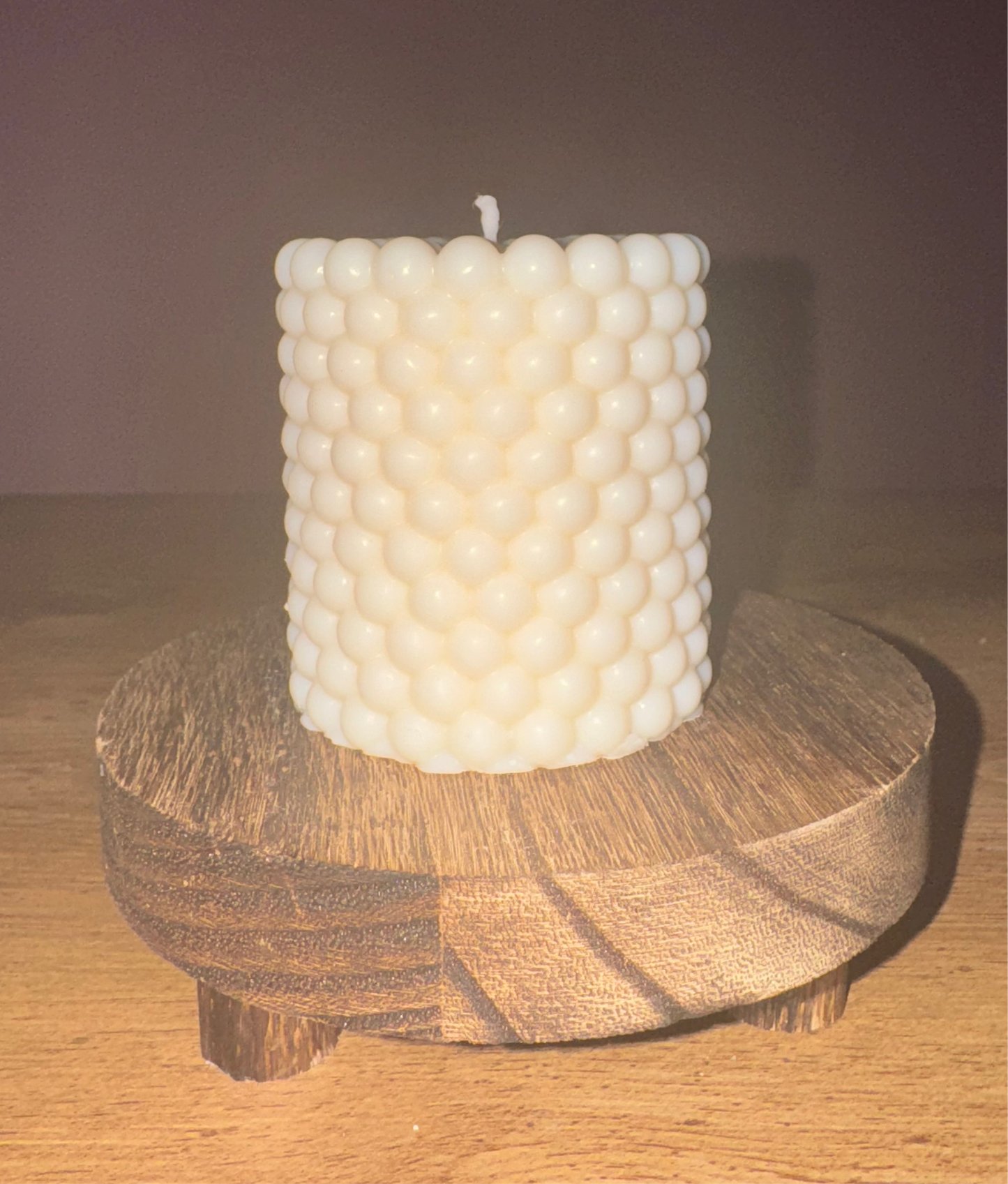 Bubble Pillar Candle