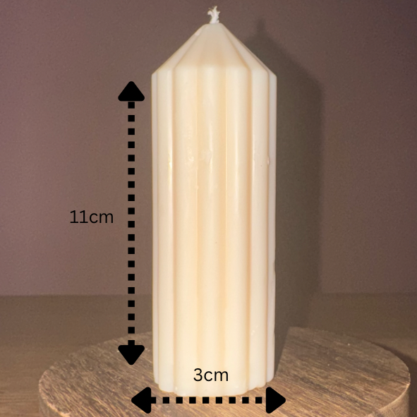 Ribbed Pillar Candles