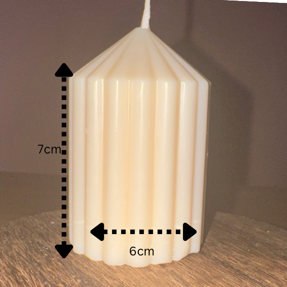 Ribbed Pillar Candles
