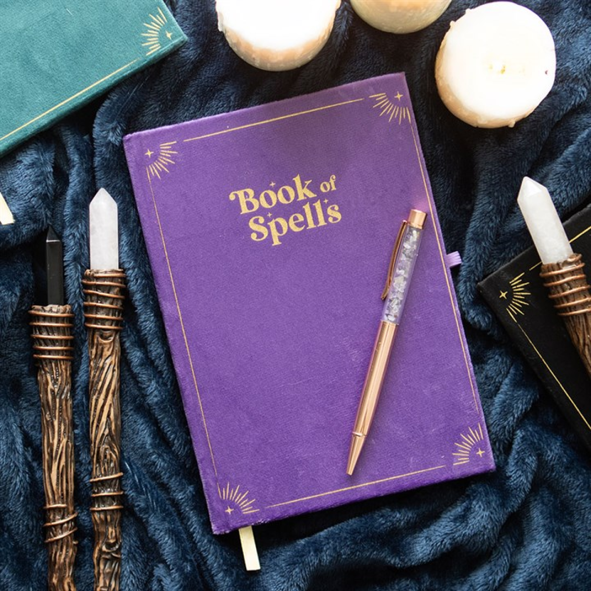 *Book of Spells Journal with Amethyst Crystal Pen (12/24)